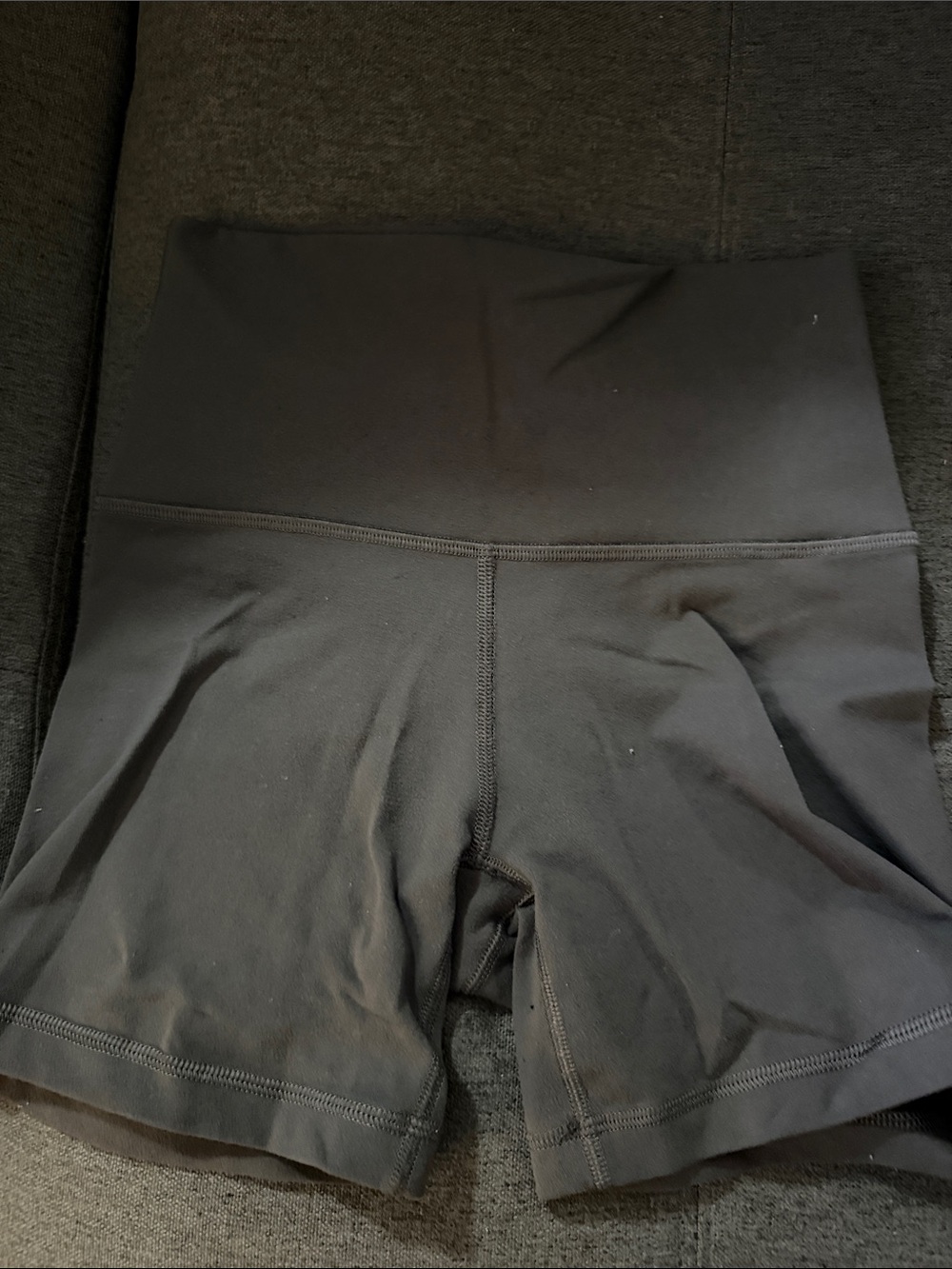 Aritzia Black High-Waist Bike Shorts